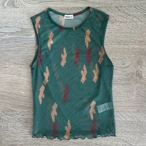 iNAMORATA Woman sheer tank XS